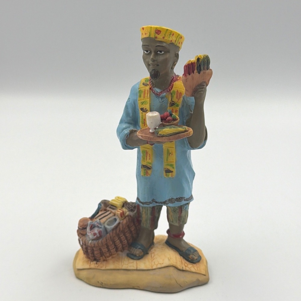 Vintage 1994 Kwanzaa Africa Figurine International Resourcing Services SC15 5"H